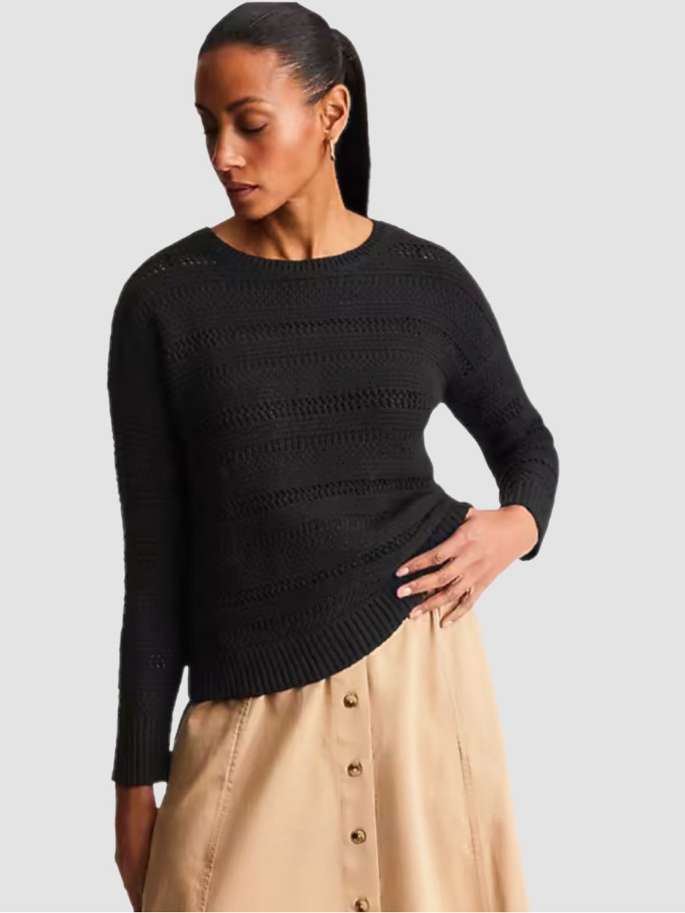J.Jill NWT Open-Texture Pullover Sweater 2X